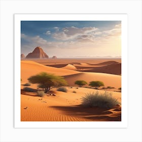 Sahara Desert Landscape 16 Art Print