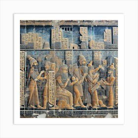 Assyrian Mural Art Print