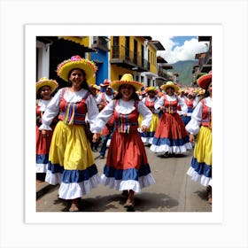 Ecuadorian Dancers 7 Art Print