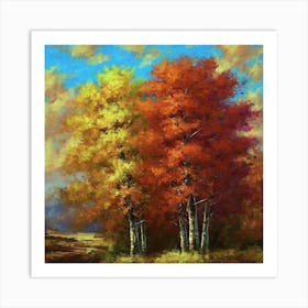 Autumn Trees Art Print