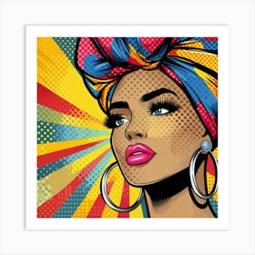 Binta Pop Black Woman  Art Print