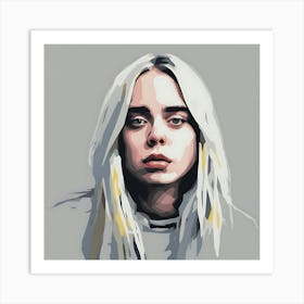 Drastic effort at Billie Eilish Art Print