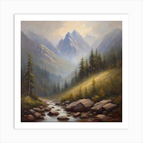 Mountain Stream Art Print