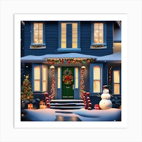 Christmas House 16 Art Print