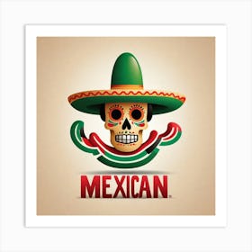 Mexican Skull 47 Art Print