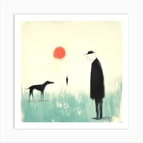 Dogs And Their People L Art Print