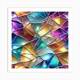 Glass Mosaic Background Art Print