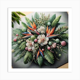 Jungle Bouquet 10 Art Print