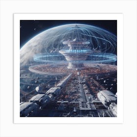 Space Station Art Print