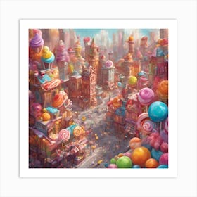  Colorful City Art Print