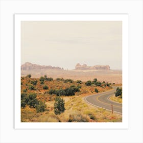 Utah Desert Highway Art Print