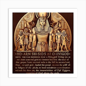 Egyptian Gods 1 Art Print