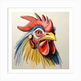 Rooster 24 Art Print