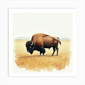 Bison Art Print