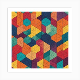 Abstract Geometric Pattern 5 Art Print