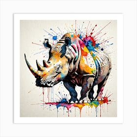 Rhino Print 1 Art Print