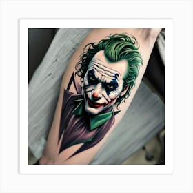 Joker Tattoo 5 Art Print