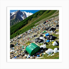 Garbage In The Mountains 8 Art Print