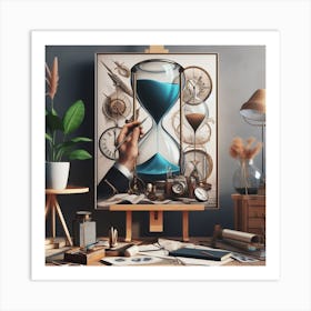 Hourglass Painting Art Print