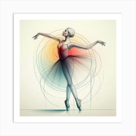 A delicate ballerina 1 Art Print