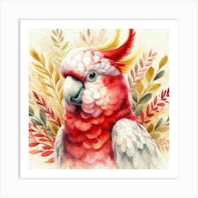 Watercolor Galah Cockatoo 1 Poster