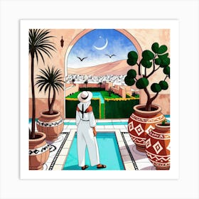 Mediterranean Garden Art Print