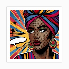 Neema Pop African Woman Art Print