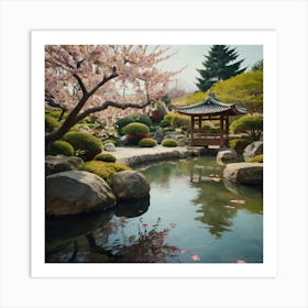 Japanese Garden 1 Art Print