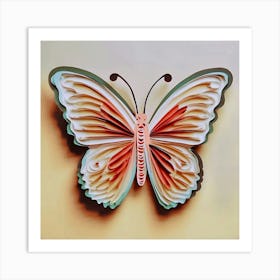 Butterfly 3D Art Art Print