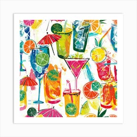 Tropical Drinks 3 Art Print