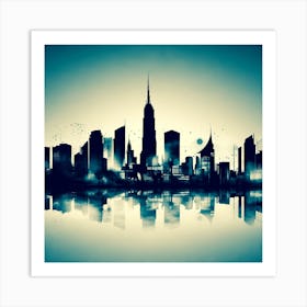 New York City Skyline 58 Art Print