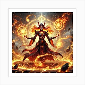 Ember Sage Elemental Mastery Converted Art Print