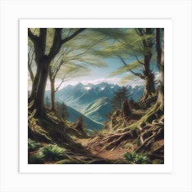 Mossy Forest Art Print