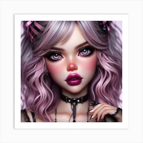 Gothic Girl 3 Art Print