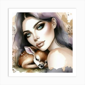 Foxy Fawn Art Print