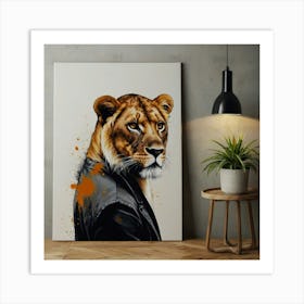 Lion Canvas Art Art Print