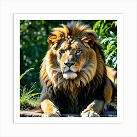 Lion photo 4 Art Print