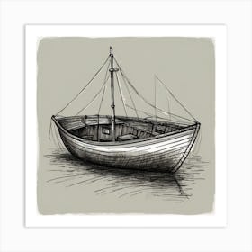 Boat In The Water 1 Art Print