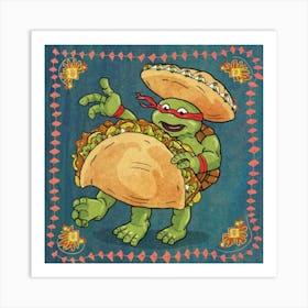 Tangoing Turtles Taco Tuesday Fiesta Print Art And Wall Art Art Print