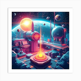 Futuristic Space 2 Art Print