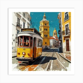 Lisbon Tram 14 Art Print