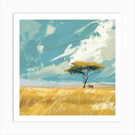 A Amboseli National Park In Kenya Expressive Str 1720351210 4 Art Print