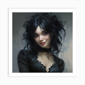 Gothic Girl Art Print