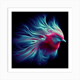 A vibrant bird Art Print