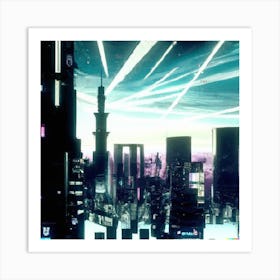 Futuristic Cityscape Art Print