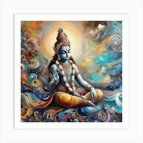 Lord Krishna 15 Art Print