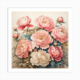 Peonies 2 Art Print