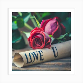 Love You Art Print