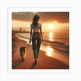 Beach Walk1 Art Print