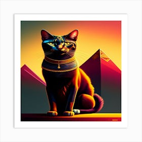 Egyptian Cat 7 Art Print